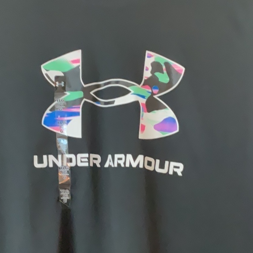 Under Armour Youth Small Black Multicolor Symbol NWT - Picture 2 of 10